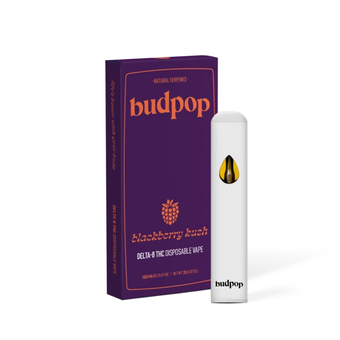 Delta 8 Disposable Vape Pen – Blackberry Kush – Budpop